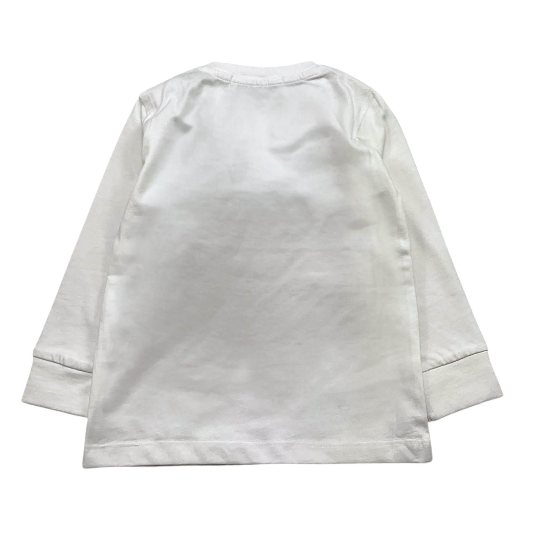 CESARE PACIOTTI shirt girocollo tinta unita con stampa in contrasto Bianco per Neonato TSP5318BN BIANCO CESARE PACIOTTI 
