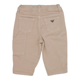 EMPORIO ARMANI pantalone tinta unita con elastico in vita Beige per Neonato 6DHJ95X BEIGE EMPORIO ARMANI 