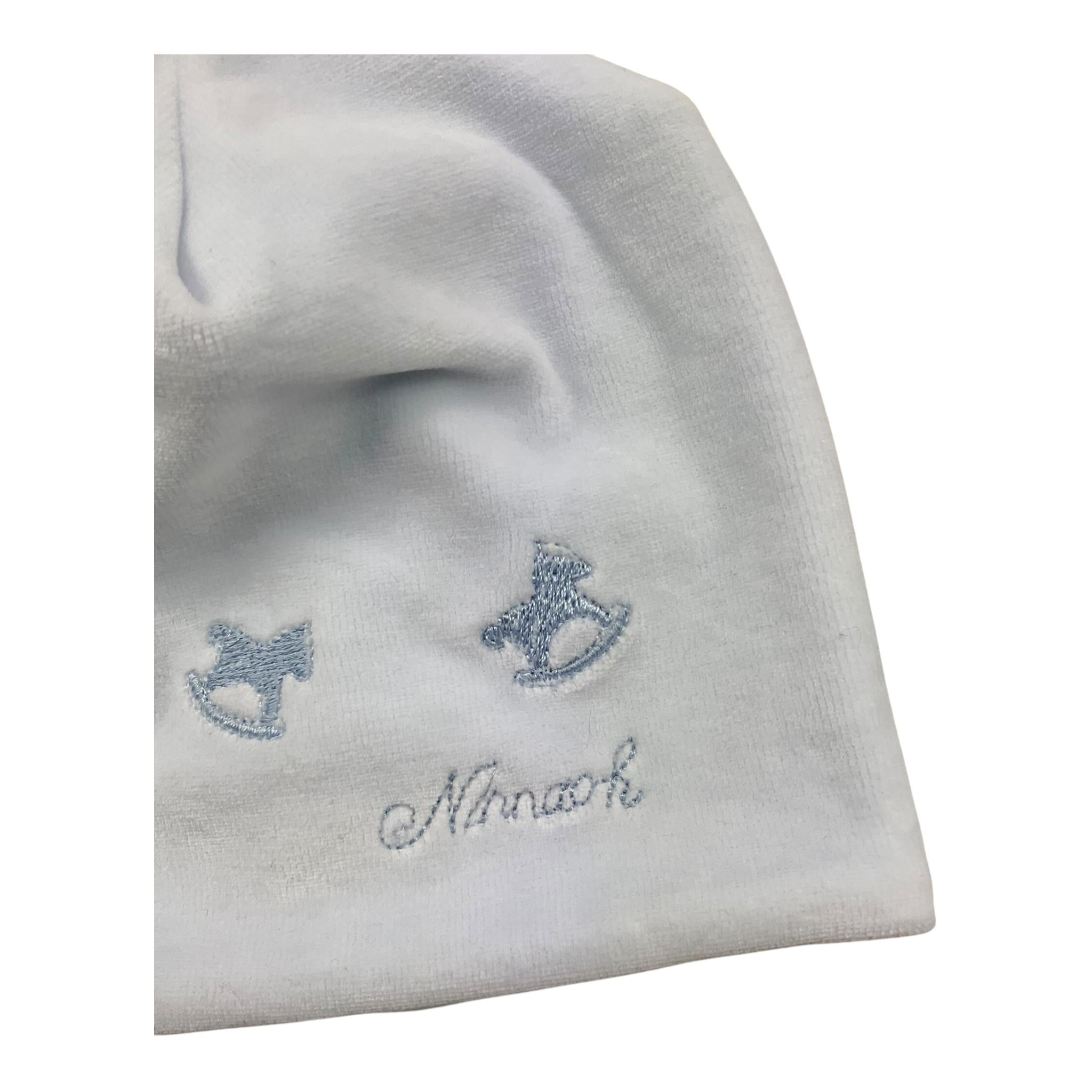 NINNAOH cappello tinta unita con stampa Azzurro per Neonato I21267 AZZURRO NINNAOH 