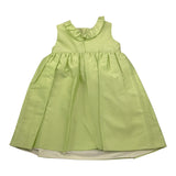 Little Bear Abito Giromanica Tinta Unita con Fiocco per Bambina 8200 VERDE LITTLE BEAR 
