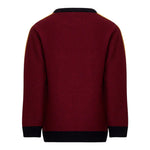 ETRO maglia girocollo tinta unita con ricami in contrasto Bordeaux per Bambino GV9P30 BORDEAUX ETRO 