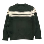 TRUSSARDI maglia tinta unita girocollo con stampa Verde per Neonato TIA24112MA VERDE TRUSSARDI 