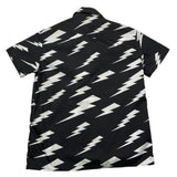 Neil Barrett Boys Black Lightning Print Solid Half Sleeve Shirt