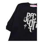 CESARE PACIOTTI shirt girocollo tinta unita con stampa Nero per Neonato TSP5352B NERO CESARE PACIOTTI 