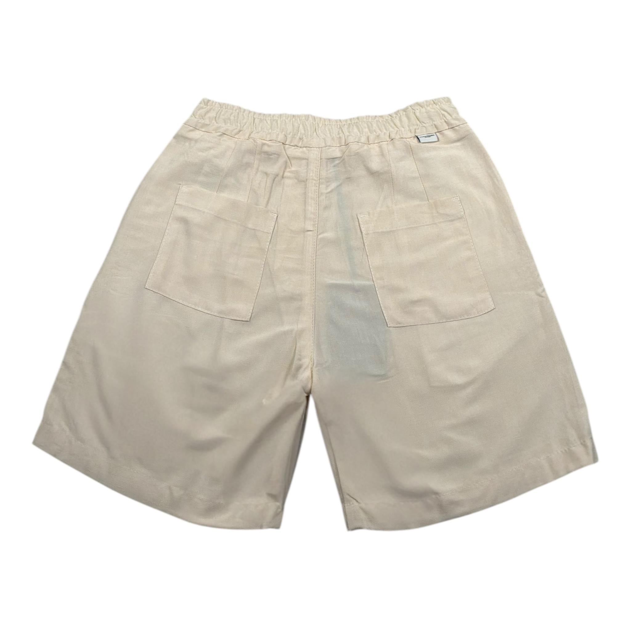 Paolo Pecora Bermuda Tinta Unita con Elastico In Vita per Bambino PP4009 PANNA PAOLO PECORA 