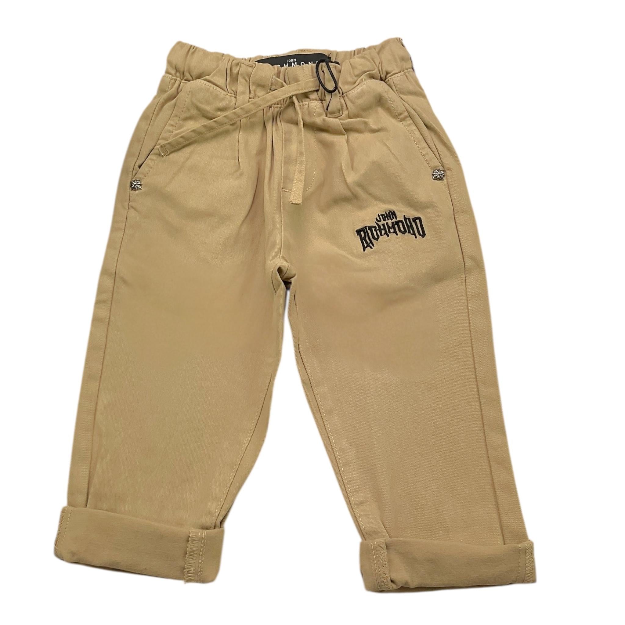 JOHN RICHMOND pantalone tinta unita con elastico in vita Beige per Neonato RBA24076PAXXN BEIGE JOHN RICHMOND 