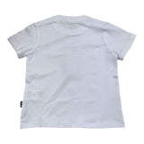 Daniele Alessandrini Solid Color Crew Neck T-Shirt With White Logo Print For Newborns