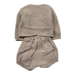 Wedoble Completo 3 Pezzi Camicia-Cardigan-Pagliaccetto per Neonato 006151906 BEIGE WEDOBLE 