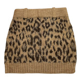 N°21 gonna tinta unita con fantasia maculato Beige per Bambina N21994X BEIGE N°21 