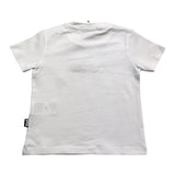 Daniele Alessandrini Solid Color Crew Neck T-Shirt With White Logo Print For Newborns