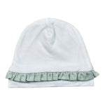 Babyvip Cappello Tinta Unita con Rouches per Neonata T1336 BIANCO BABYVIP 