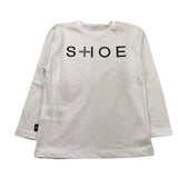 SHOE shirt girocollo tinta unita con stampa in contrasto Bianco per Bambino TNY10001 BIANCO SHOE 