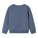 NAME.IT felpa chiusa girocollo tinta unita con stampa in contrasto Blu per Bambino 13236357 BLU NAME.IT 