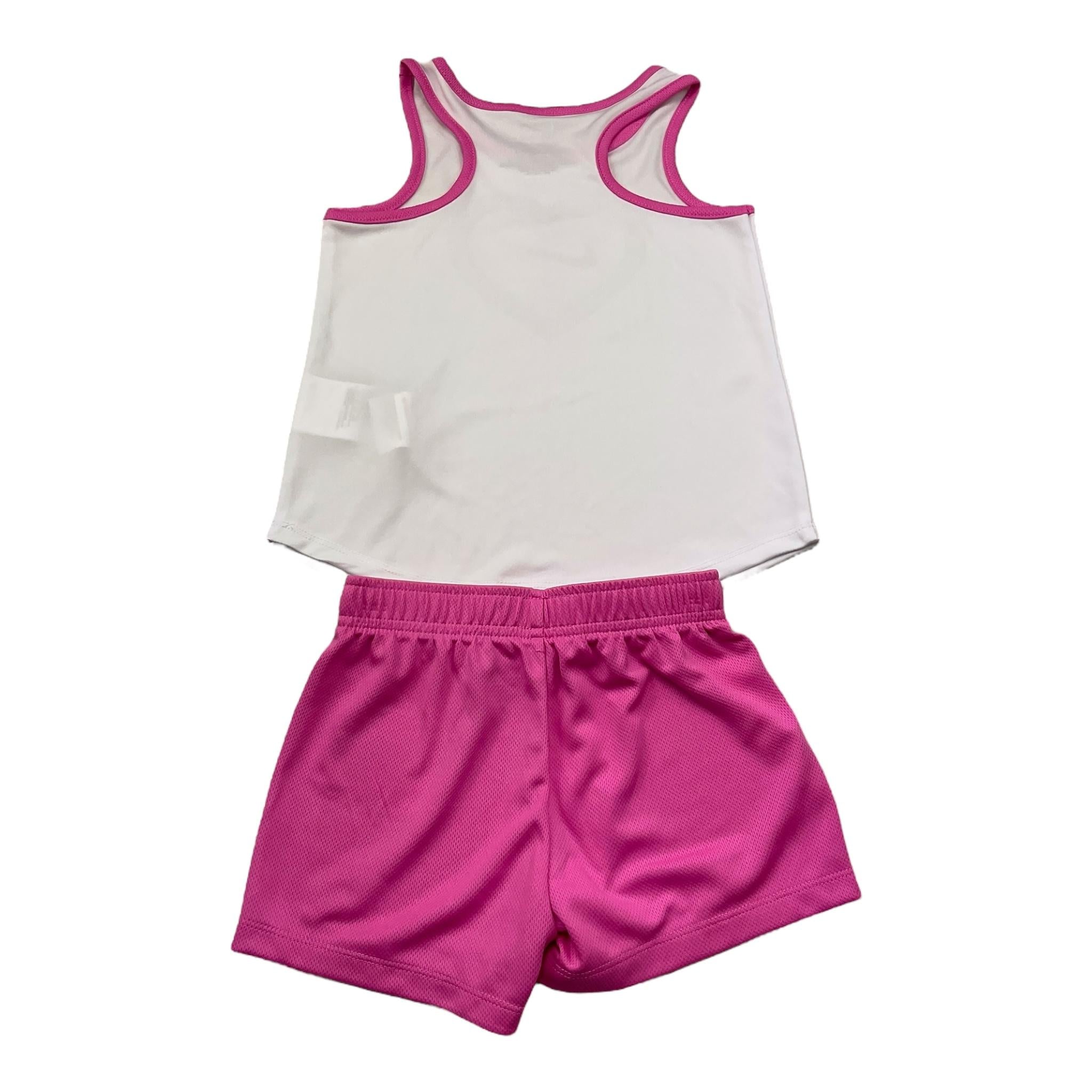 Nike Complet 2 Pezzi Canotta-Bermuda per Bambina 36M001 BIANCO/ROSA NIKE 