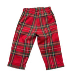 LA STUPENDERIA pantalone modello scozzese con elastico in vita Rosso per Neonato TCPN21 ROSSO LA STUPENDERIA 