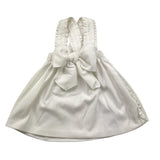 LA STUPENDERIA salopette tinta unita con fiocco Bianco per Neonata TBGN52 BIANCO LA STUPENDERIA 