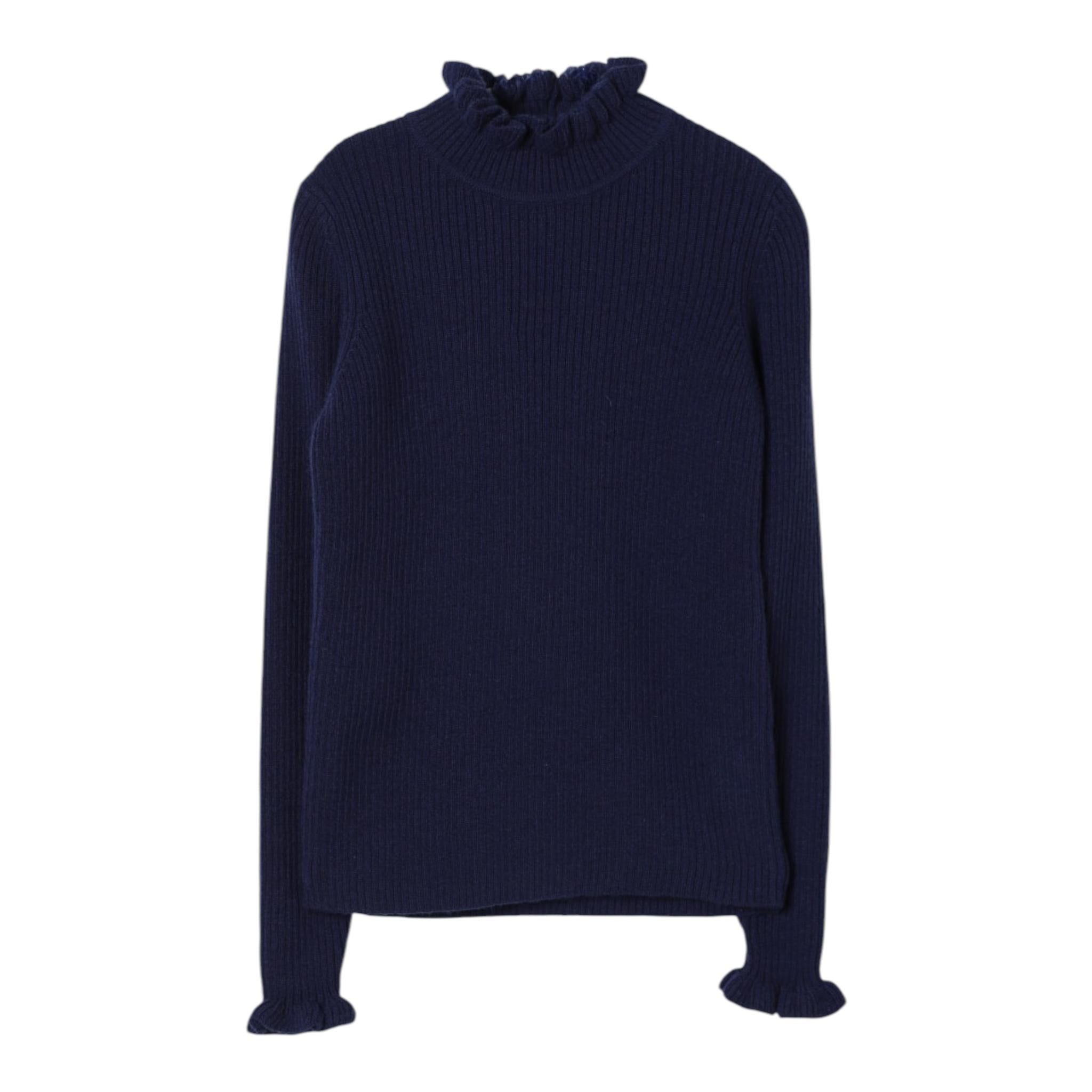 IL GUFO maglia mezzo collo tinta unita Blu per Bambina A24MA455EM220491 BLU IL GUFO 