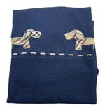 BABY LORD coperta tinta unita con stampa Blu per Neonato 140 BLU BABY LORD 