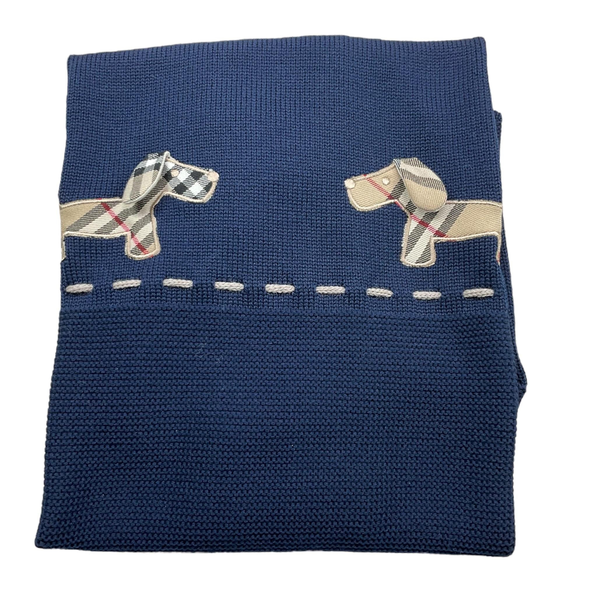 BABY LORD coperta tinta unita con stampa Blu per Neonato 140 BLU BABY LORD 