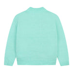 BillIEBLUSH maglia girocollo tinta unita con paillettes Verde acqua per Bambina U20461 VERDE ACQUA BillIEBLUSH 