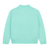 BillIEBLUSH maglia girocollo tinta unita con paillettes Verde acqua per Bambina U20461 VERDE ACQUA BillIEBLUSH 