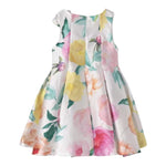 Abel & Lula Abito Giromanica Stampa Fantasia Bianco per Bambina 5058 BIANCO ABEL & LULA 