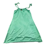 F**K Solid Color Aqua Green Spaghetti Strap Dress for Girls
