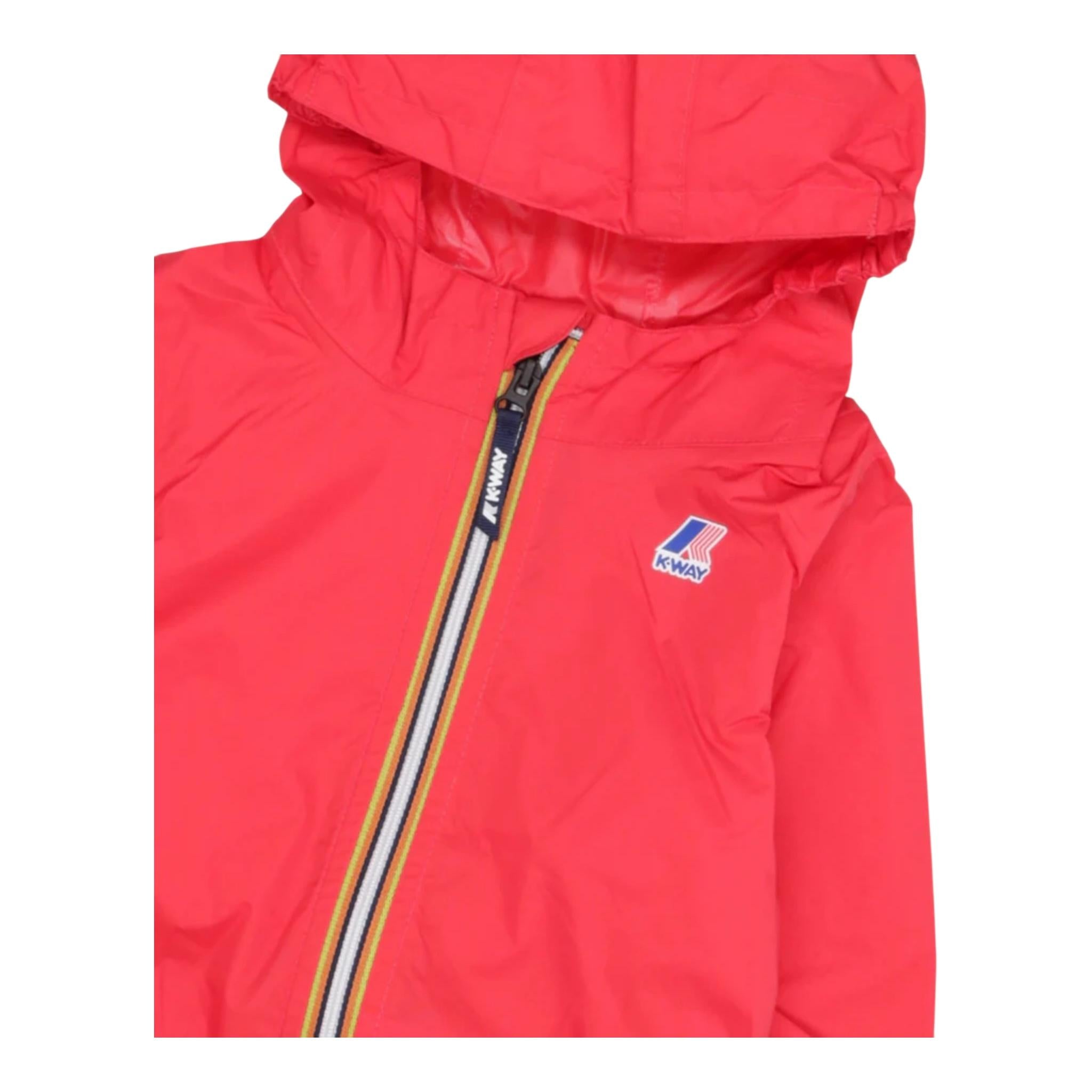 K-Way Giubbino Tinta Unita con Zip E Cappuccio per Neonato K2137XWM ROSSO K-WAY 