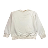 Elisabetta Franchi Felpa Girocoll Tinta Unita con Applicazioni Brillantini per Bambina EFFE148 BIANCO ELISABETTA FRANCHI 