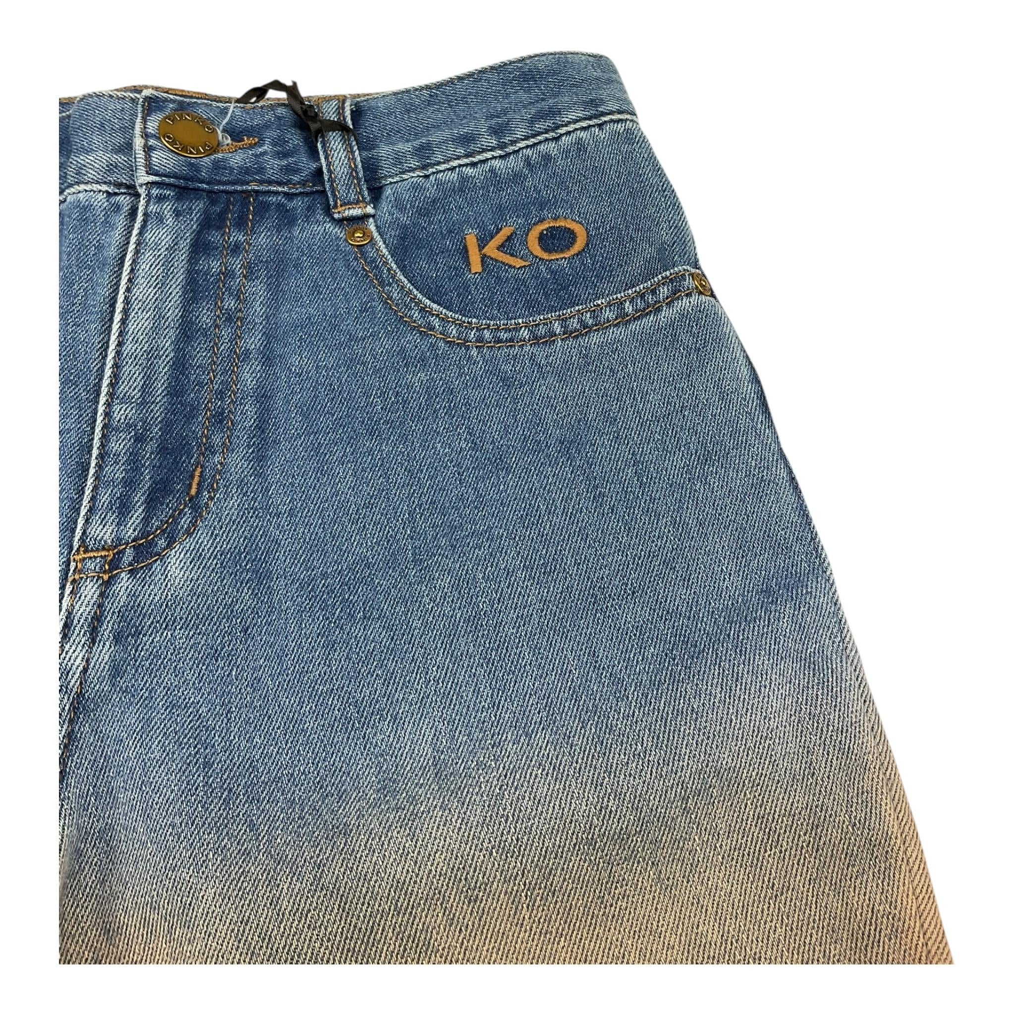 Pinko Jeasn Bicolore con 5 Tasche per Bambina KFPA011 BLU PINKO 