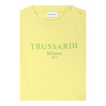 Trussardi T-Shirt Girocollo Tinta Unita con Stampa per Neonato TIP250111TS GIALLO TRUSSARDI 
