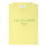 Trussardi T-Shirt Girocollo Tinta Unita con Stampa per Neonato TIP250111TS GIALLO TRUSSARDI 