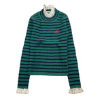 PHILOSOPHY maglioncino fantasia a righe con colletto ricamato Verde per Bambina PFMA043X VERDE PHILOSOPHY 