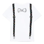 STELLA McCARTNEY t-shirt girocollo tinta unita con stampa Bianco per Bambino TV8T11 BIANCO STELLA McCARTNEY 