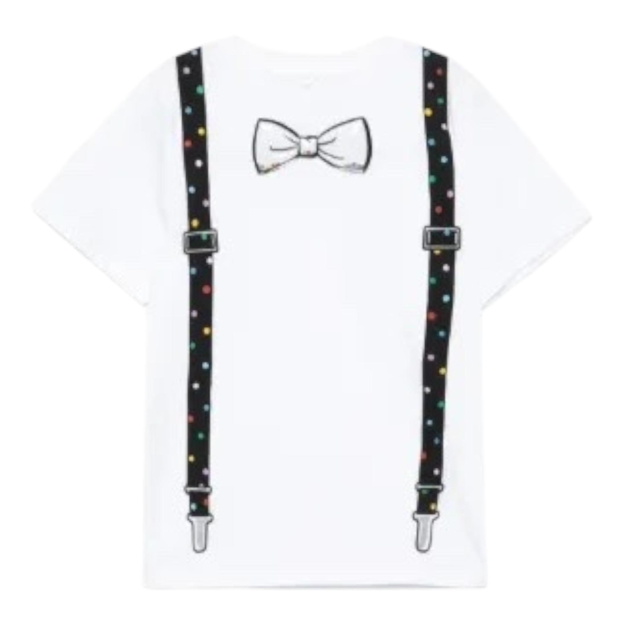STELLA McCARTNEY t-shirt girocollo tinta unita con stampa Bianco per Bambino TV8T11 BIANCO STELLA McCARTNEY 