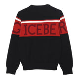 ICEBERG maglie girocollo tinta unita con logo Nero per Bambino MGICE5308J NERO ICEBERG 