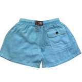 Saint Barth costume Tinta Unita con Elastico In Vita per Bambino JEAN AZZURRO SAINT BARTH 