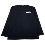 DIADORA shirt girocollo tinta unita con stampa Nero per Bambino F4DIJBTH032 NERO DIADORA 