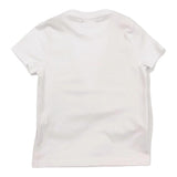 Daniele Alessandrini Solid Color Crew Neck T-Shirt With Contrasting Fake Waistcoat White/Blue For Newborns