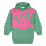 BillIEBLUSH abito tinta unita con cappuccio manica lunga e stampa Verde per Neonata U20512N VERDE BillIEBLUSH 