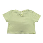 M+E' T-Shirt Girocollo Tinta Unita con Fiocco per Bambina UE1747 GIALLO M+E' 