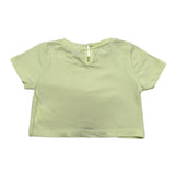 M+E' T-Shirt Girocollo Tinta Unita con Fiocco per Bambina UE1747 GIALLO M+E' 