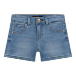 Guess Shorts Tinta Unita In Denim per Neonato K4RD09D4CA0 AZZURRO GUESS 