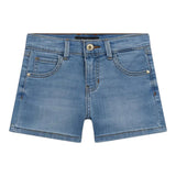 Guess Shorts Tinta Unita In Denim per Neonato K4RD09D4CA0 AZZURRO GUESS 