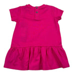 John Richmond Abito Mezza Manica Tinta Unita con Logo per Neonata RIP26034VE FUXIA JOHN RICHMOND 