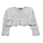 J.O. Milano Coprispalle Tinta Unita con Ricami per Bambina 573X1JXX BIANCO J.O. MILANO 