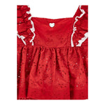 Monnalisa Top Tinta Unita con Maniche per Bambina 11C301 ROSSO MONNALISA 