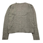 U.S. POLO ASSN cardigan tinta unita cn trecce Grigio per Bambina US40675001 GRIGIO U.S. POLO ASSN 
