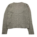 U.S. POLO ASSN cardigan tinta unita cn trecce Grigio per Bambina US40675001 GRIGIO U.S. POLO ASSN 