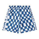 Stella Mccartney Bermuda In Felpa Bicolore Fantasia Quadri per Bambino TW6R69 BIANCO/BLU STELLA McCARTNEY 